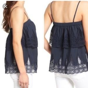 Flowy Tiered Lace Tank Top